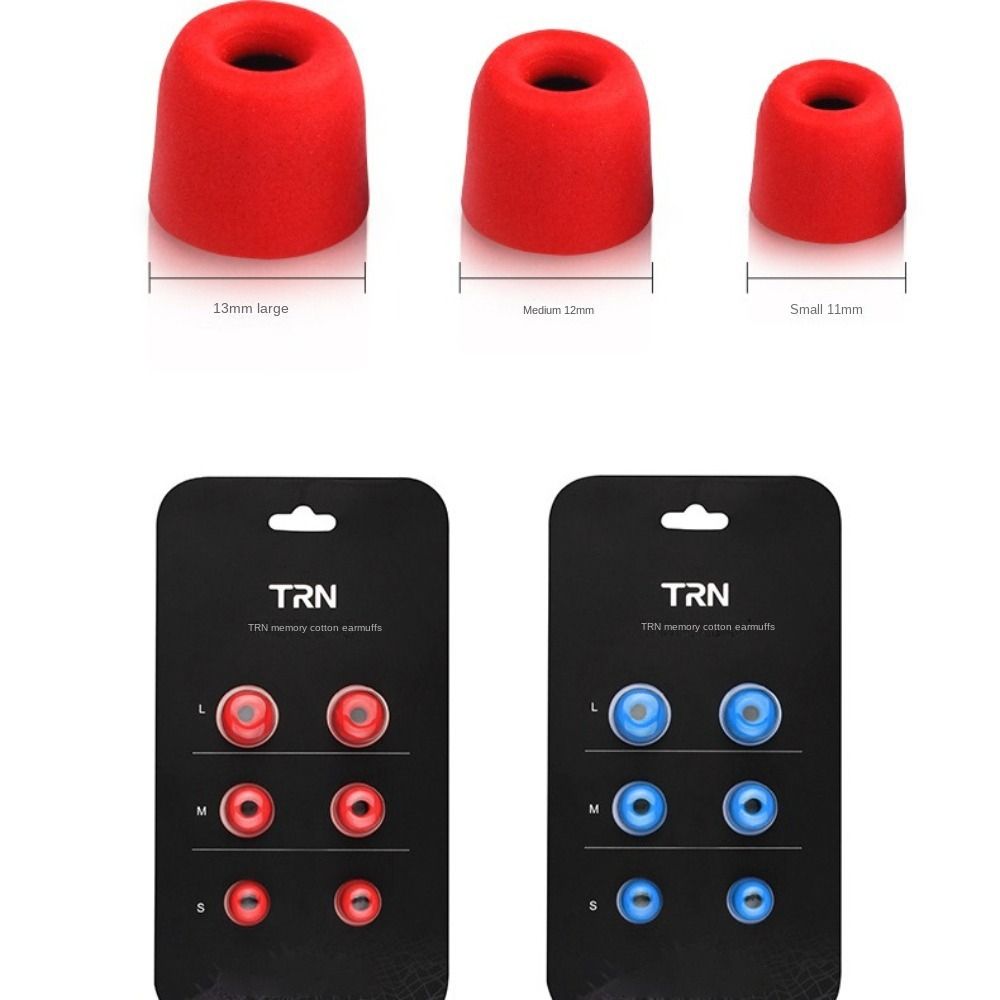 Earphone Foam Tip - 3 paires (6 pièces) de coussinets