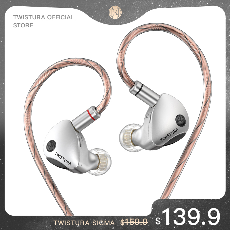 Audiophile Headphone Wired - TWISTURA WOODNOTE Casque filaire en bois