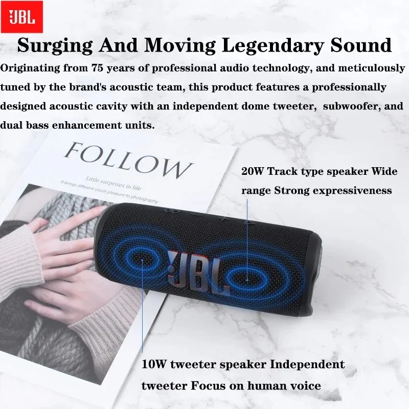 Enceinte Bluetooth cylindrique - Jbl Speaker Flip 6 avis et prix